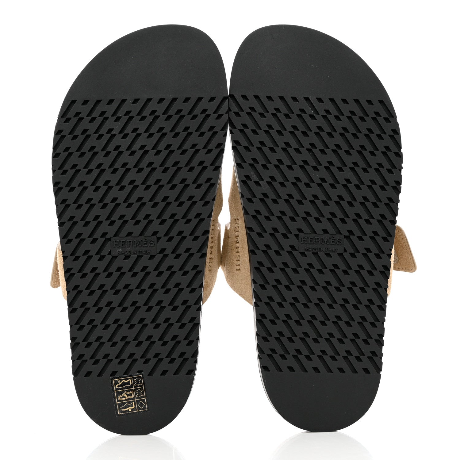 Hermes Suede Goatskin Womens Chypre Sandals 36.5 Beige Argile 5 of 9