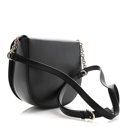Salvatore Ferragamo Calfskin Large Vela Flap Bag Black 3 of 11