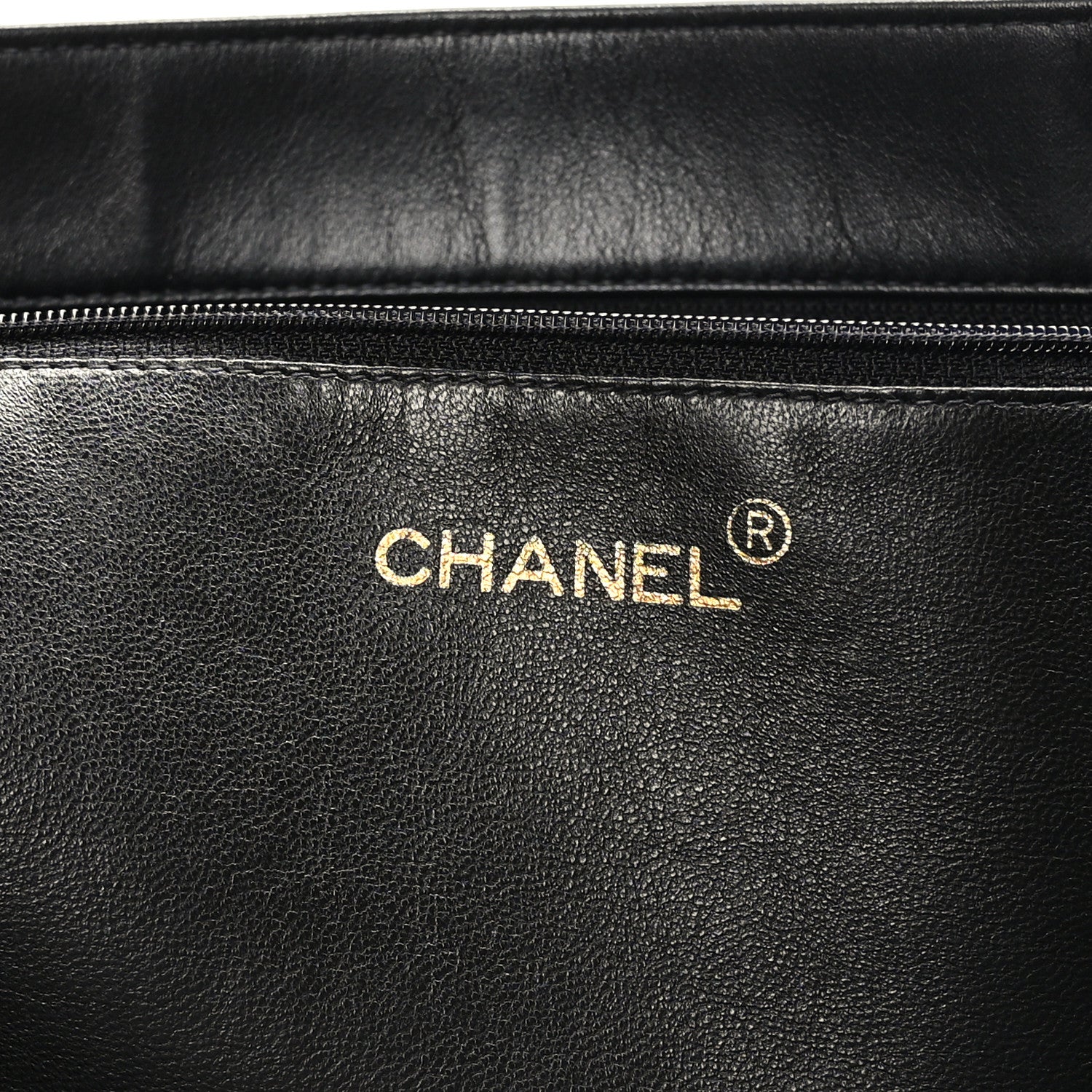 Chanel Lambskin CC Tote Black 6 of 9