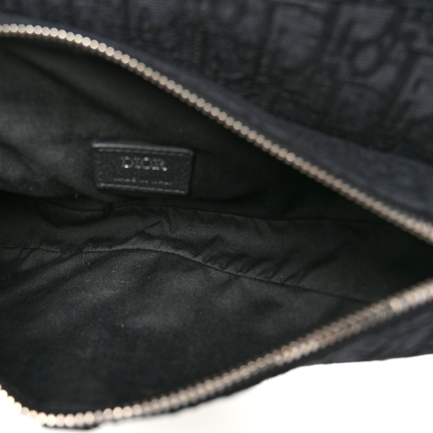 Christian Dior Oblique Mens Saddle Bag Black Blue 5 of 9