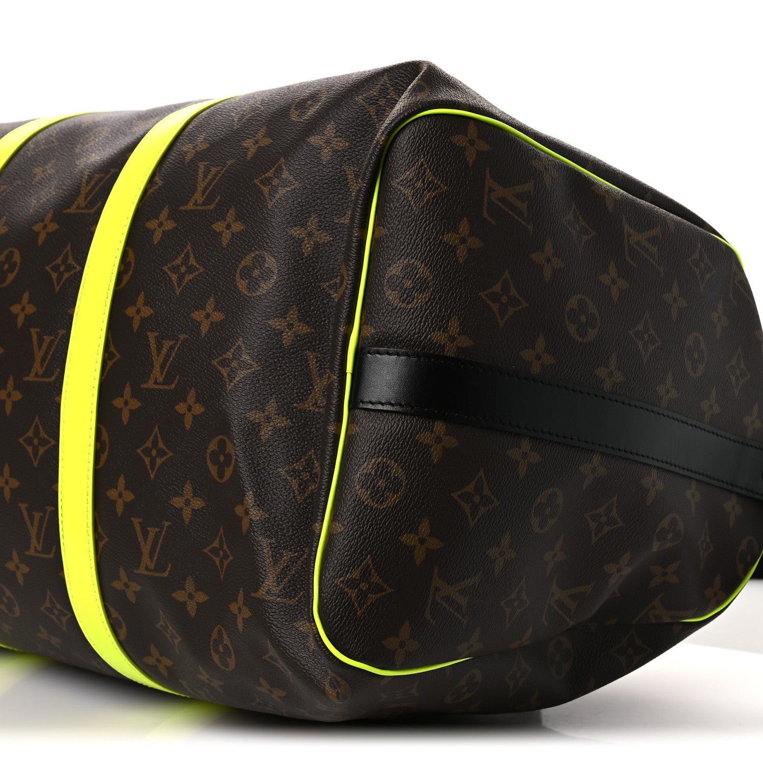 Louis Vuitton Monogram Macassar Keepall Bandouliere 50 Florescent Yellow 9 of 9
