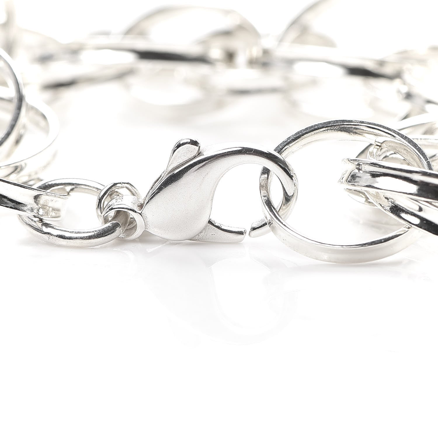 Tiffany Sterling Silver 1837 Interlocking Circles Bracelet 4 of 7