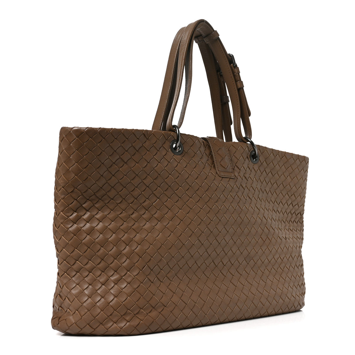 Nappa Intrecciato Large Capri Tote Mapple