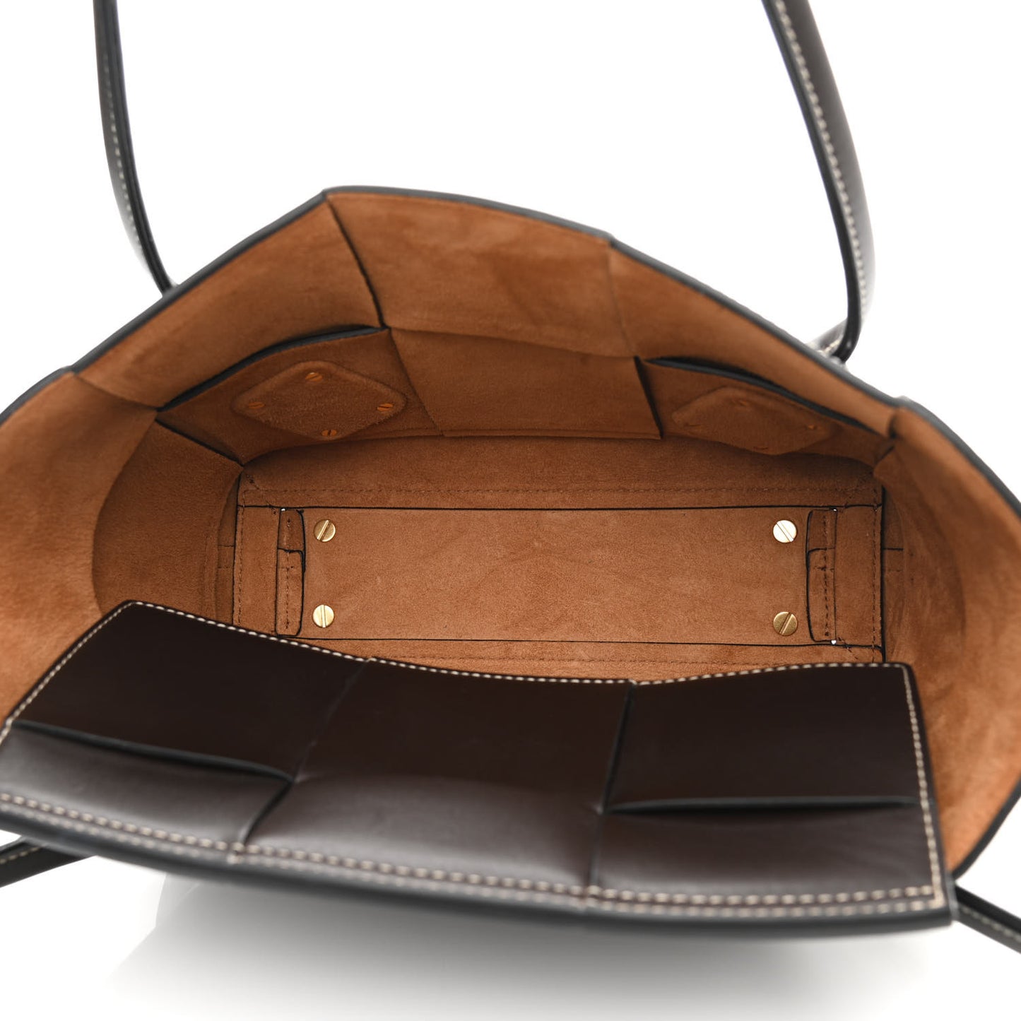 French Calfskin Maxi Intrecciato Small Arco Fondant