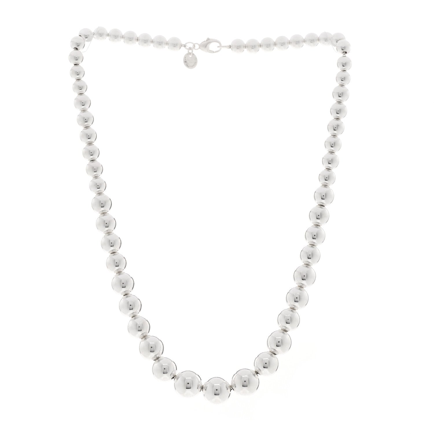Tiffany Sterling Silver HardWear Graduated Ball Necklace 3 of 4