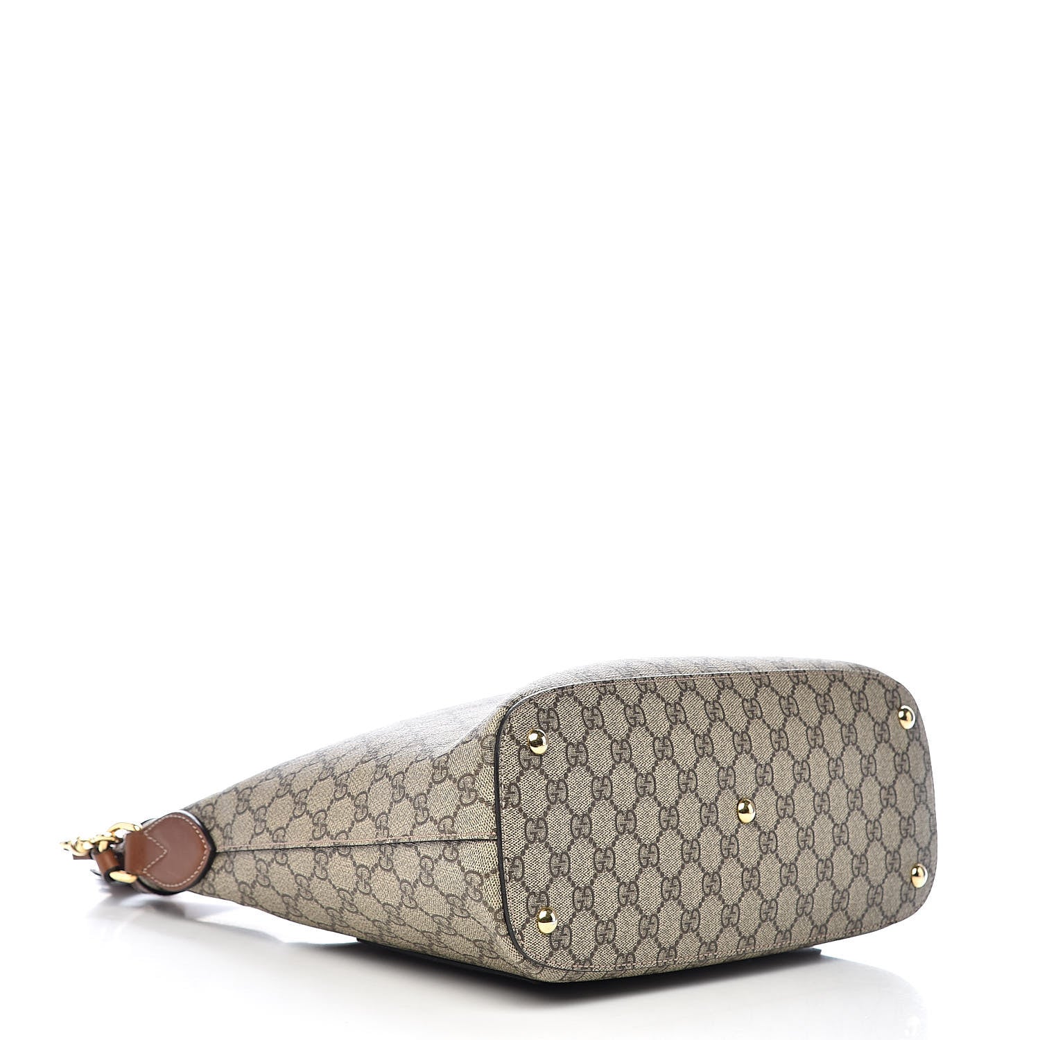 Gucci GG Supreme Monogram Linea A Hobo Brown 4 of 12