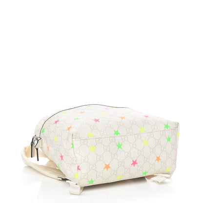 Gucci GG Supreme Monogram Stars Childrens Backpack White 4 of 12