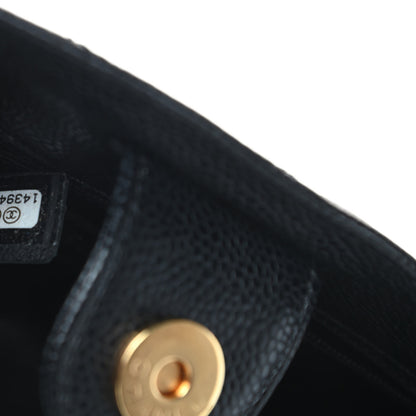 Chanel Caviar Quilted Petit Shopping Tote PST Black 7 of 13