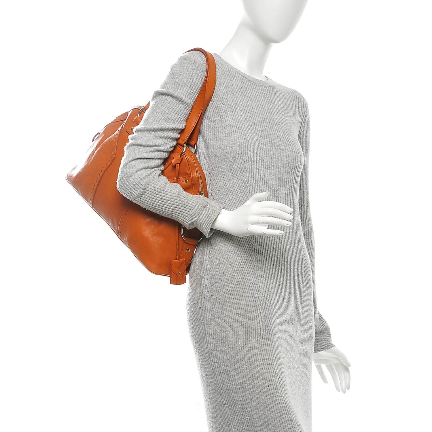 Saint Laurent Calfskin Large Muse Orange 9 of 14