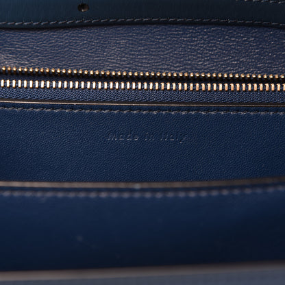 Celine Box Calfskin Medium Classic Box Flap Indigo 9 of 13