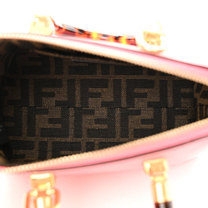 Fendi Vitello King Plexiglass Logo Embossed Mini By The Way Top Handle Boston Bag Pink Dalia 5 of 11