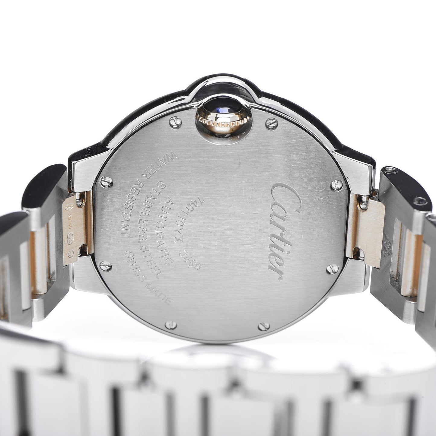 Stainless Steel 18K Yellow Gold 33mm Ballon Bleu De Automatic Watch
