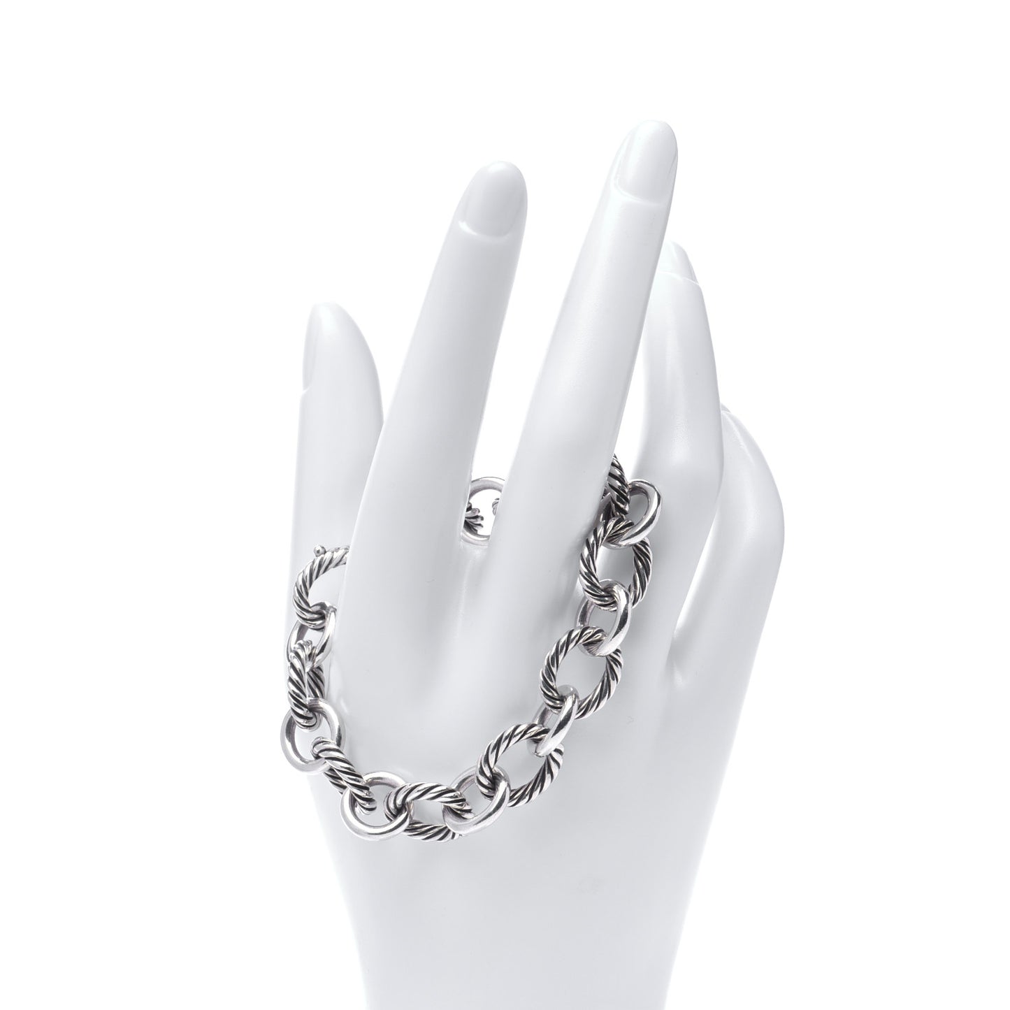 Sterling Silver 12mm Large Oval Link Bracelet