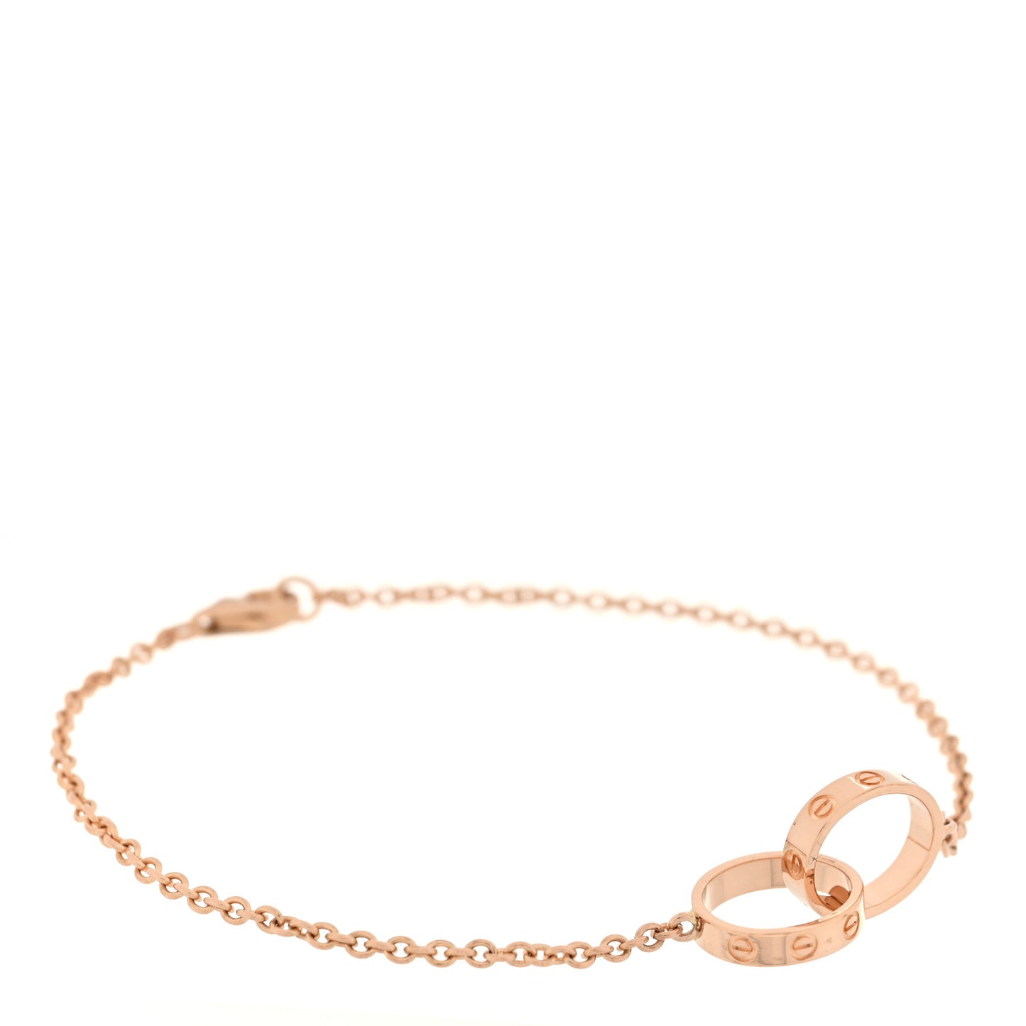 18K Pink Gold Interlocking LOVE Bracelet