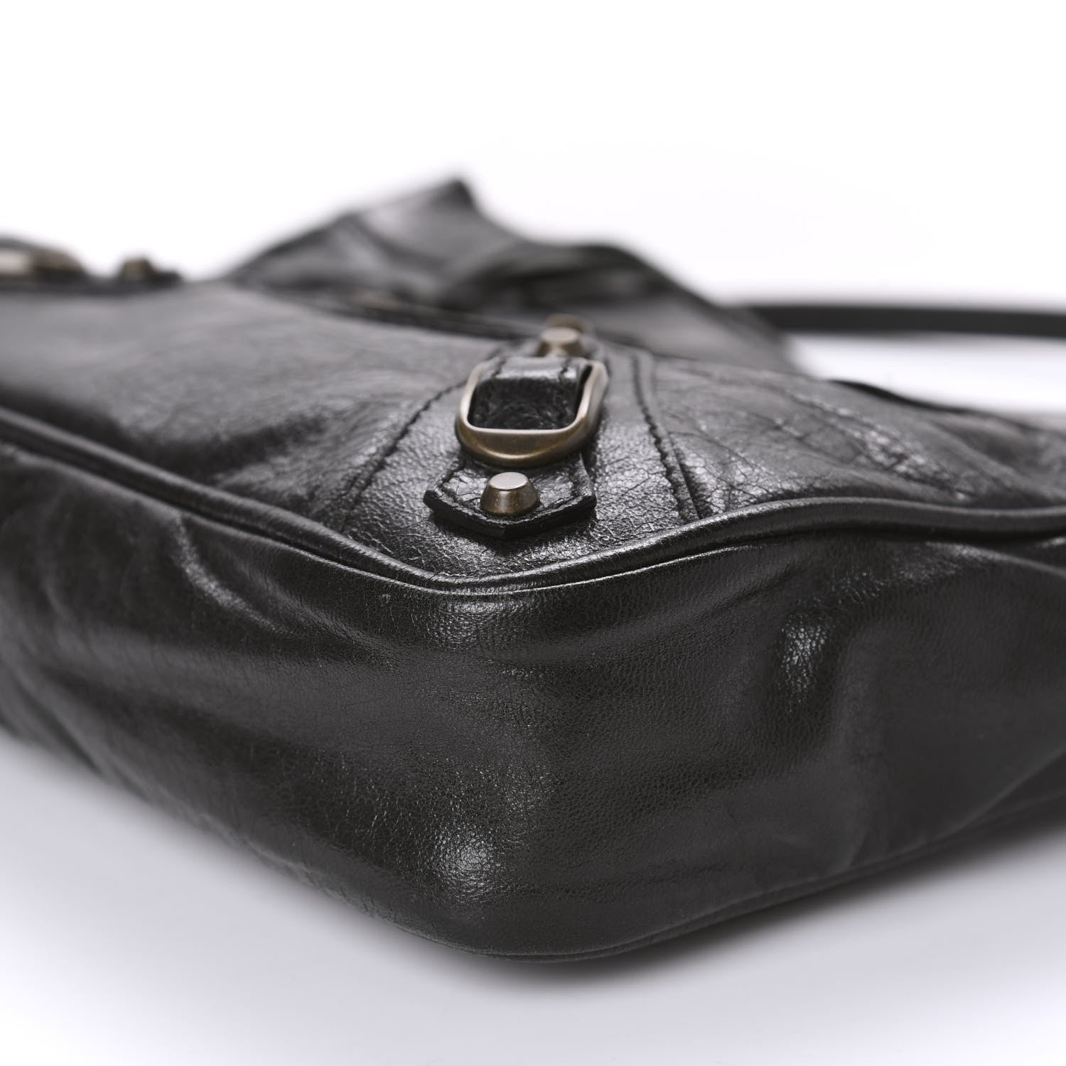 Balenciaga Chevre Classic Hardware Shoulder Bag Black 7 of 10