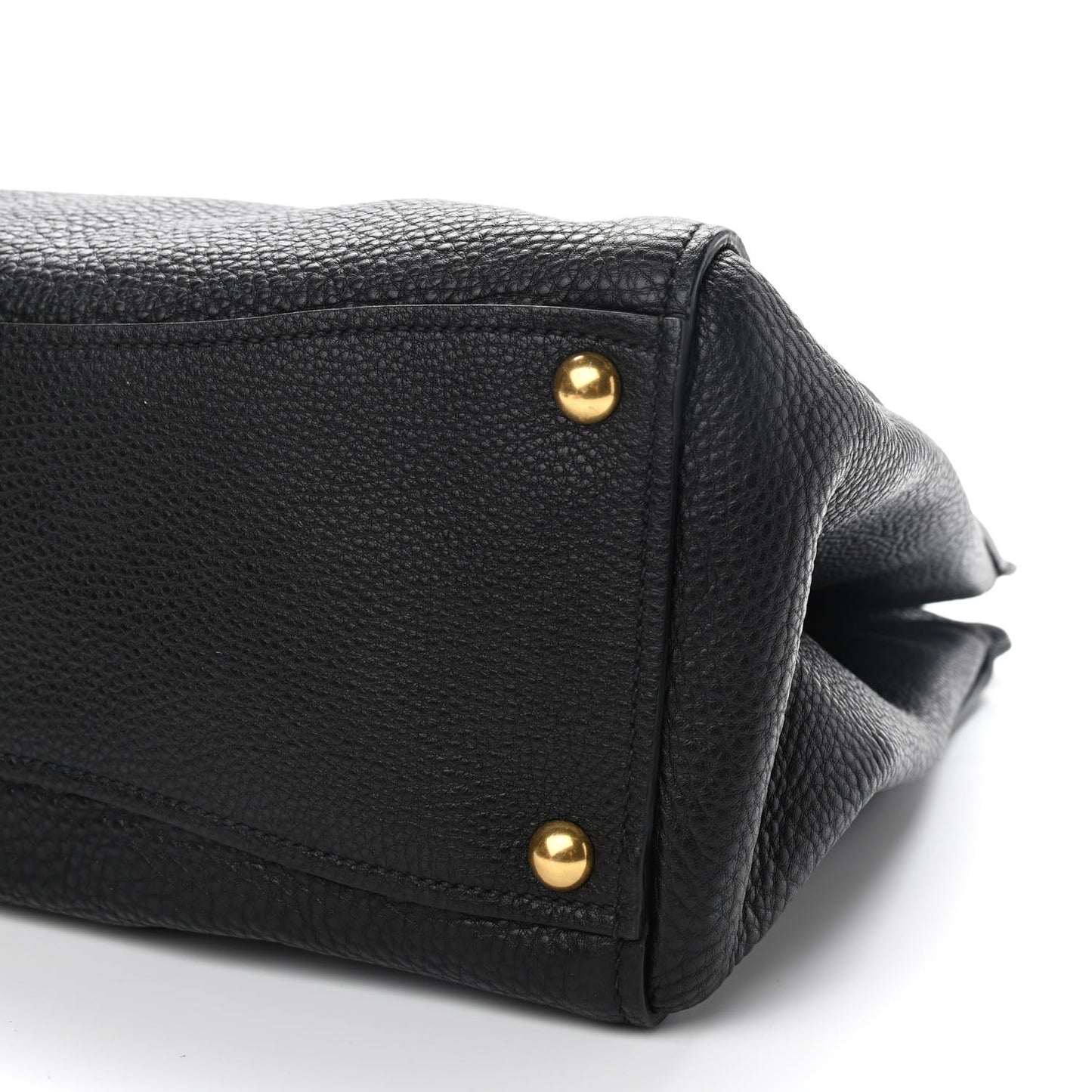 Goatskin Madras Tote Black