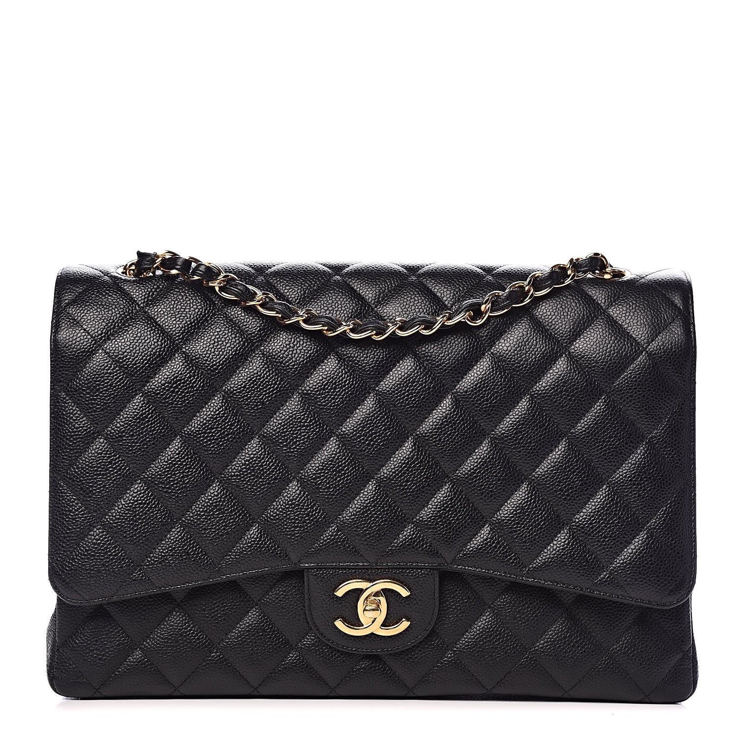 Chanel Caviar Quilted Maxi Double Flap Black 1 of 13