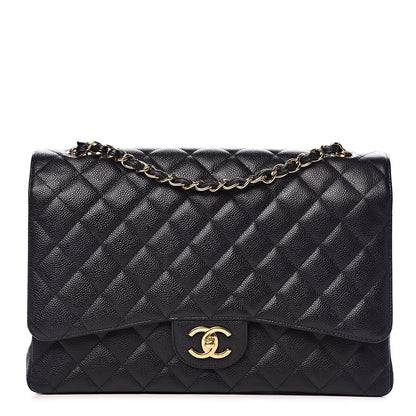 Chanel Caviar Quilted Maxi Double Flap Black 1 of 13