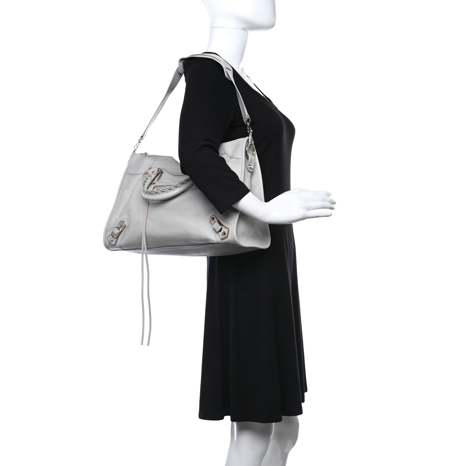 Balenciaga Agneau Gold Metallic Edge Hardware City Gris Glace 2 of 9