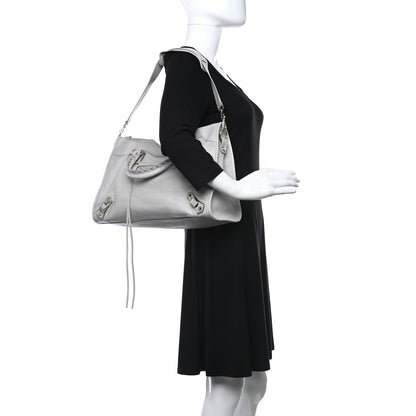 Balenciaga Agneau Gold Metallic Edge Hardware City Gris Glace 2 of 9