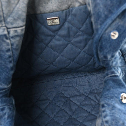 Chanel Denim Quilted Small Chanel 22 Blue 6 of 12