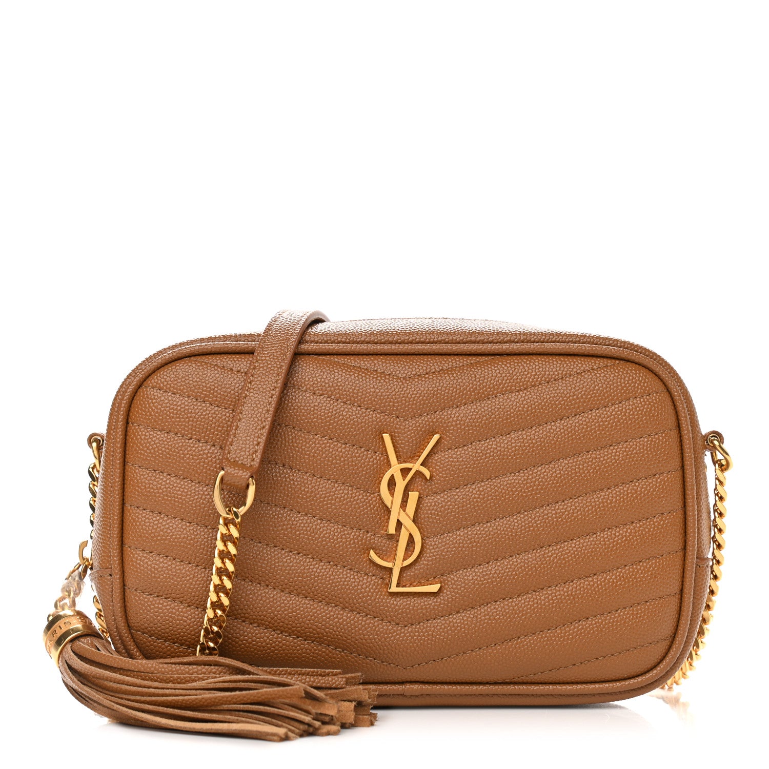 Saint Laurent Grain De Poudre Matelasse Monogram Mini Lou Camera Bag Dune 1 of 9