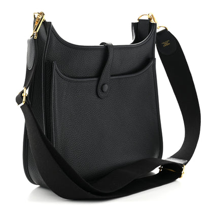 Hermes Taurillon Clemence Evelyne III PM Black 3 of 11