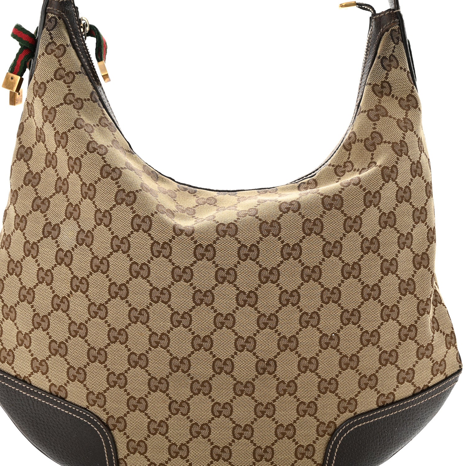 Gucci Monogram Large Princy Hobo Dark Brown 8 of 11