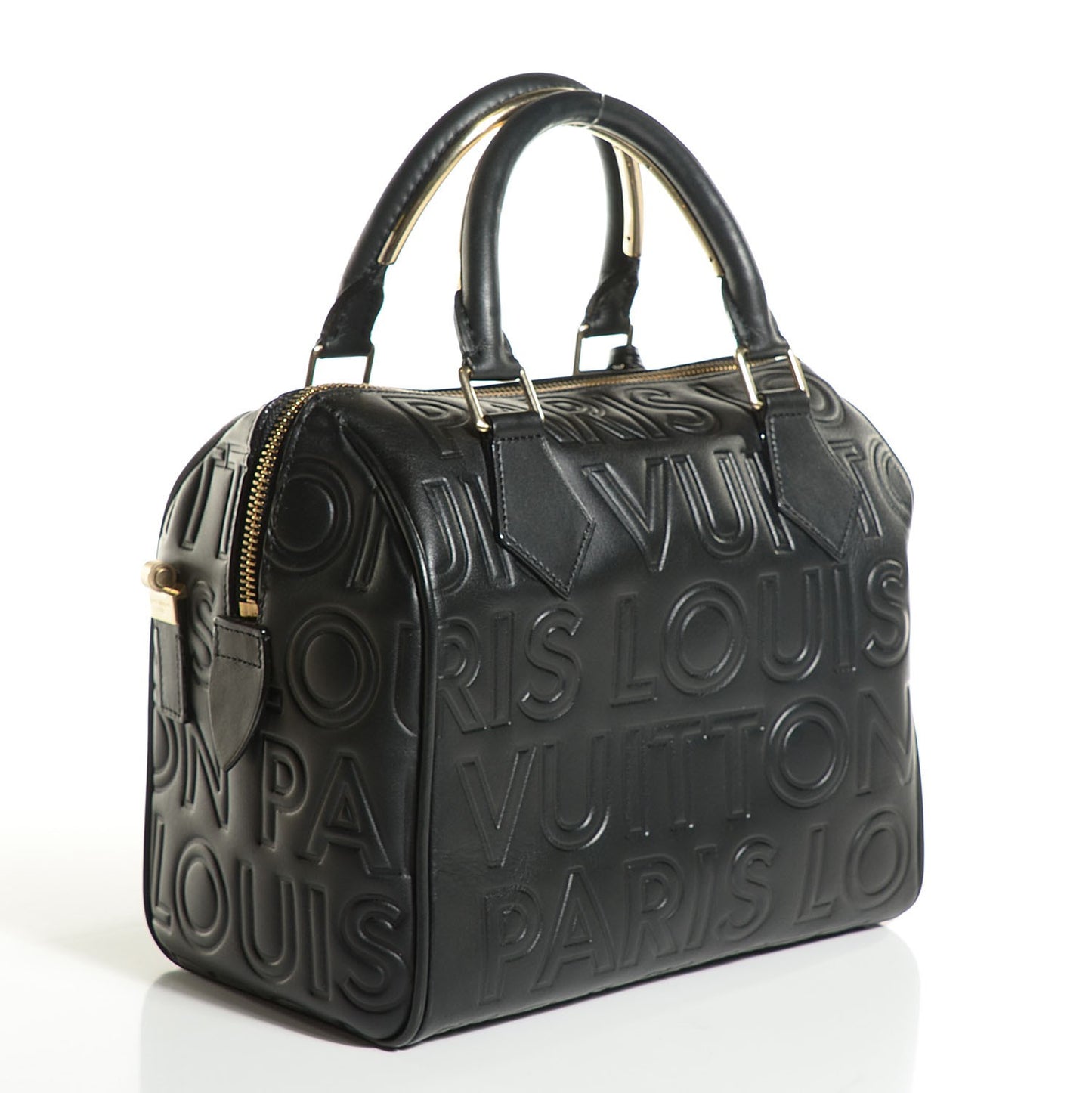 Calfskin Embossed Mini Cube Speedy Black