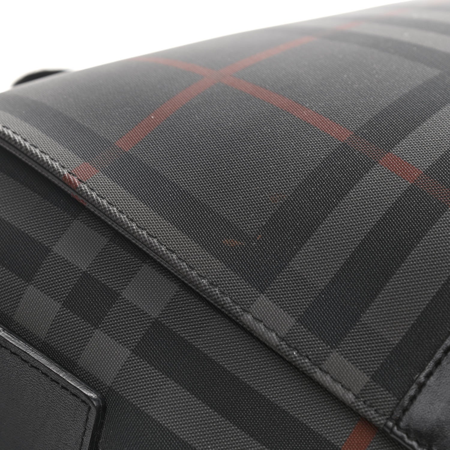 Burberry Nylon Smoked Check Messenger Bag 16 of 17