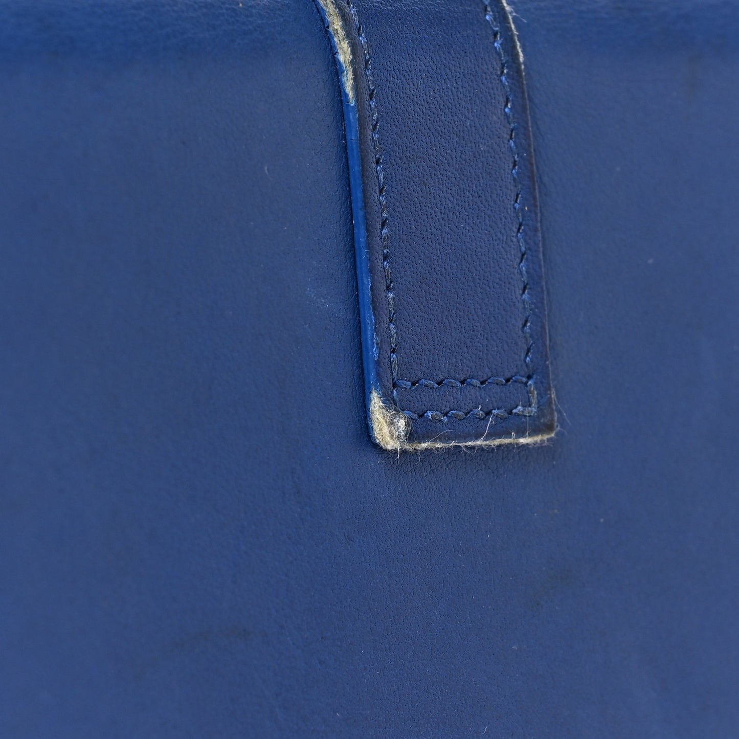 Calfskin Classic Y Ligne Clutch Royal Blue