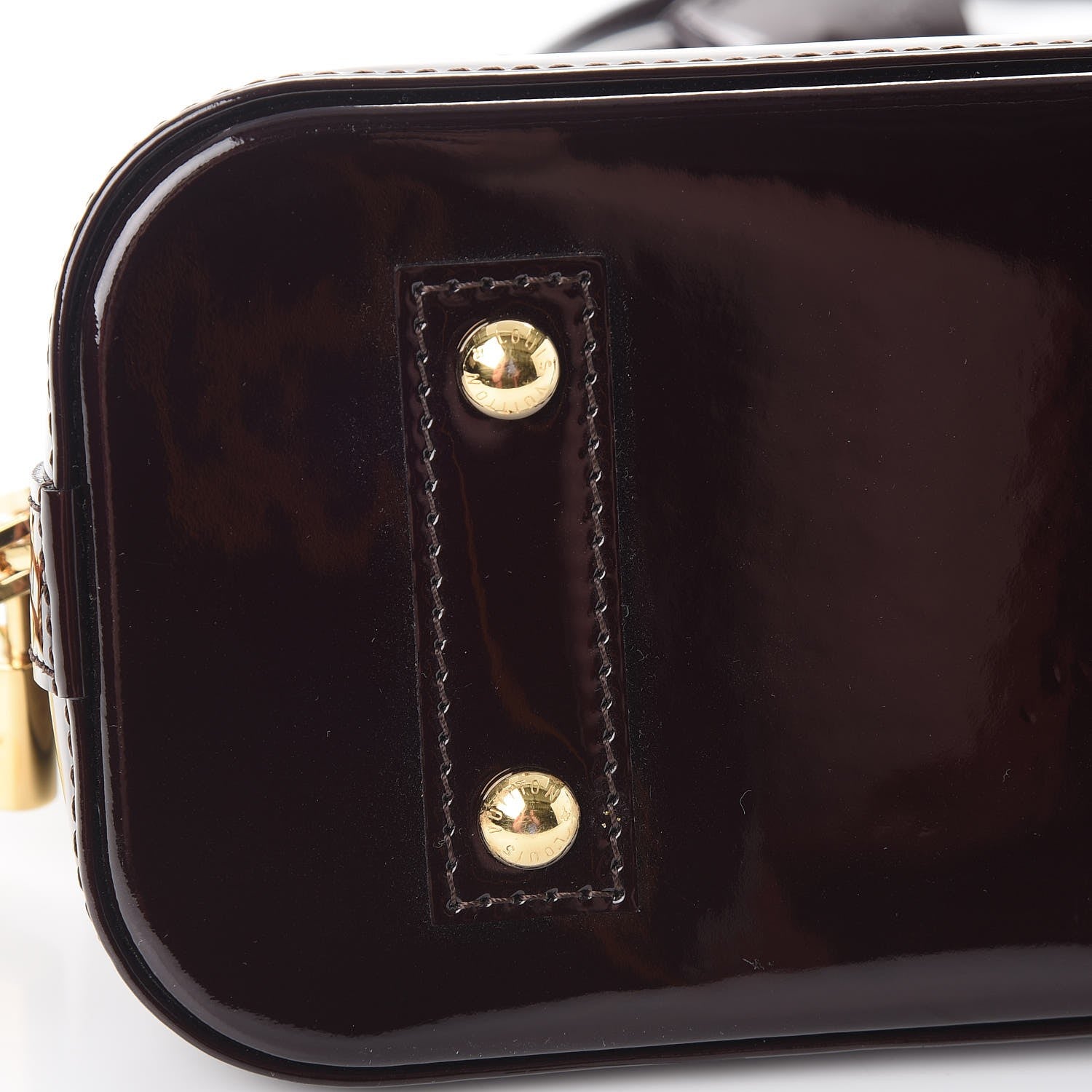 Louis Vuitton Vernis Alma BB Amarante 10 of 10