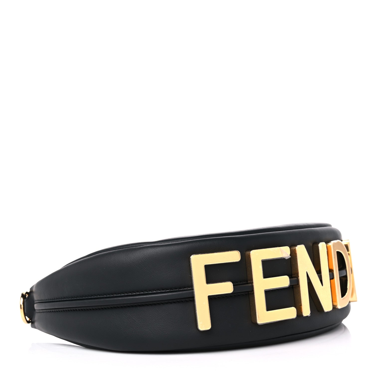 Fendi Vitello Grace Matte Small Fendigraphy Hobo Bag Black 4 of 10