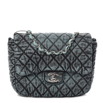 Chanel Denim Quilted Denimpression Small Flap Blue Black 1 of 9