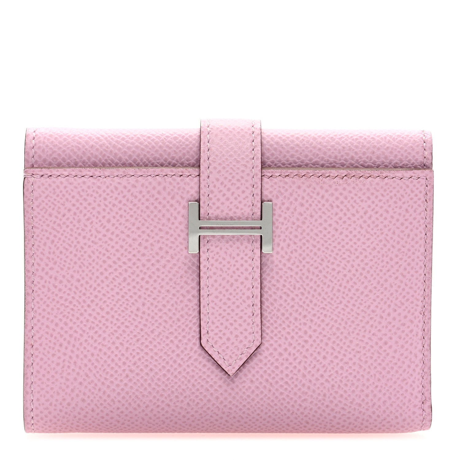 Hermes Epsom Tri-Fold Compact Bearn Wallet Mauve Sylvester 1 of 7