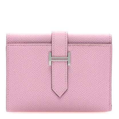 Hermes Epsom Tri-Fold Compact Bearn Wallet Mauve Sylvester 1 of 7