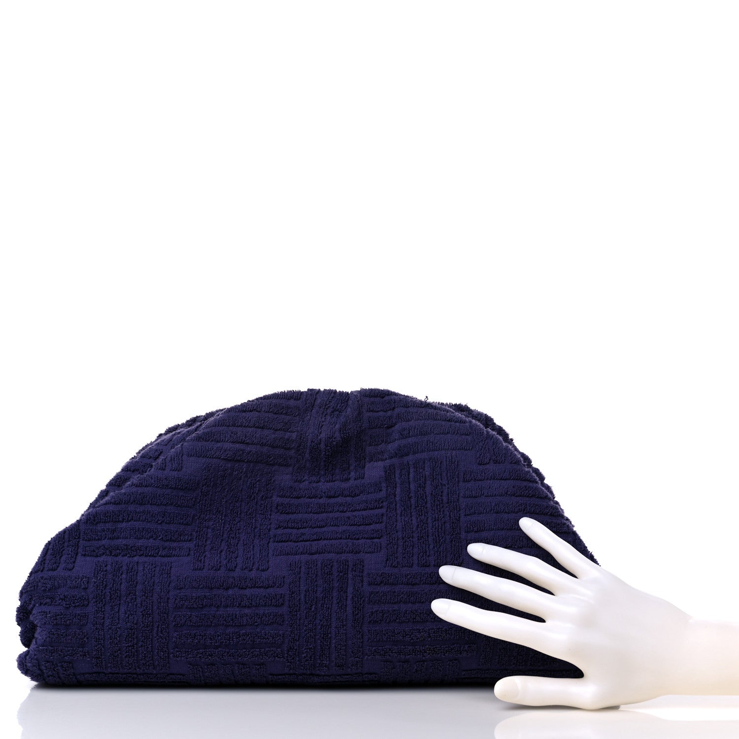 Bottega Veneta Sponge Fabric The Pouch Clutch Purple 2 of 11