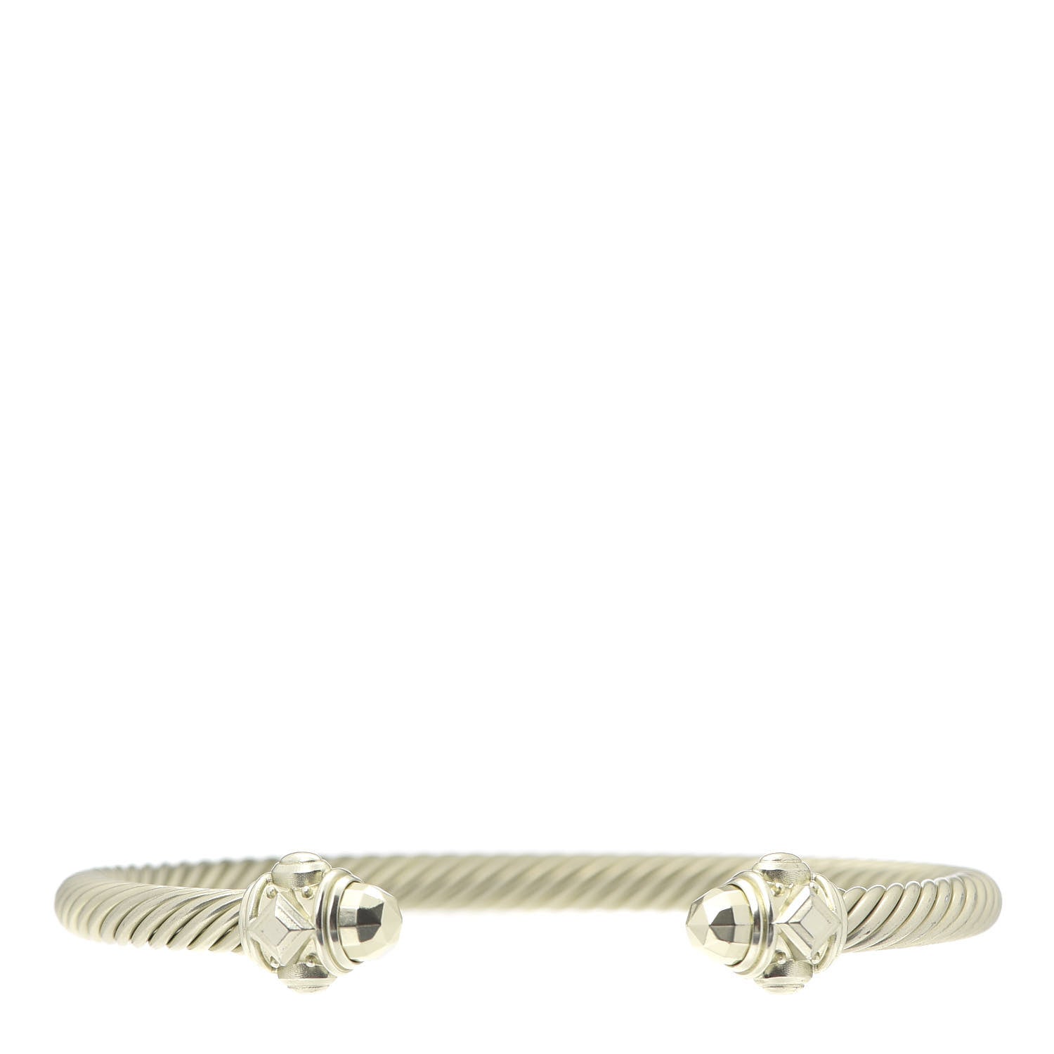 David Yurman Aluminum 5mm Renaissance Bracelet Pale Gold 1 of 5