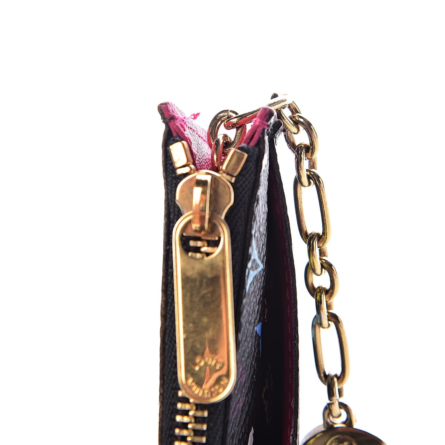 Louis Vuitton Monogram Multicolor Key Pouch Black Grenade 8 of 8