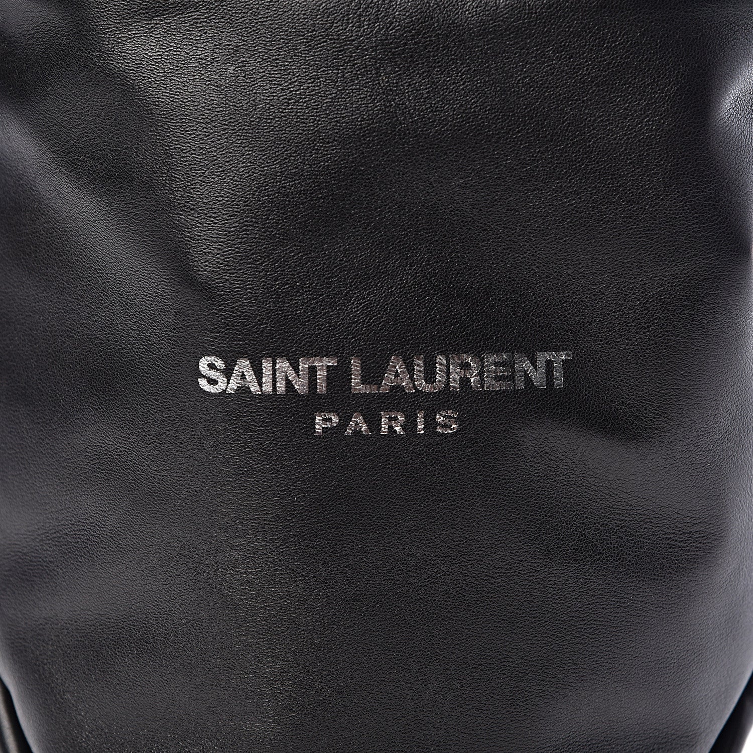 Saint Laurent Lambskin Small Teddy Bucket Bag Black 11 of 11