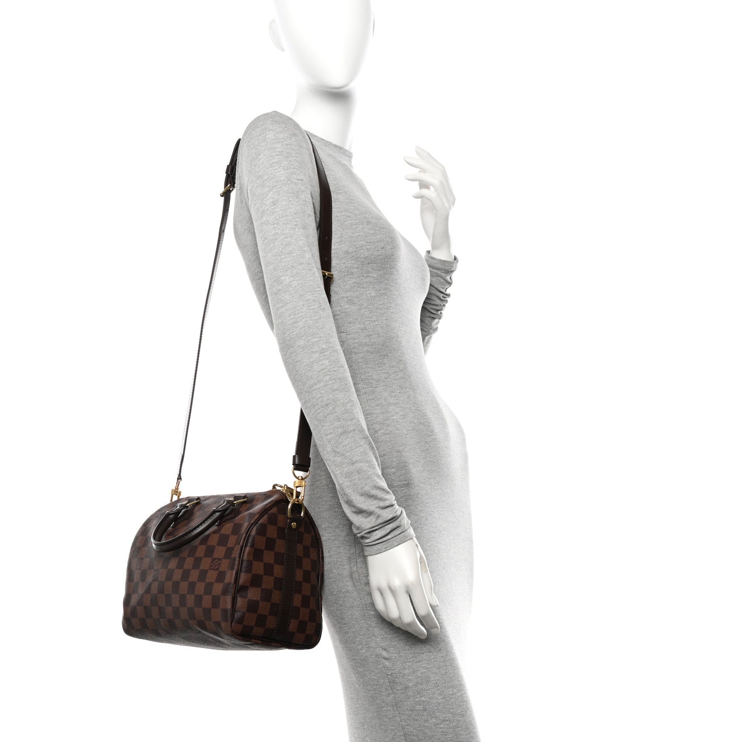 Damier Ebene Speedy Bandouliere 25