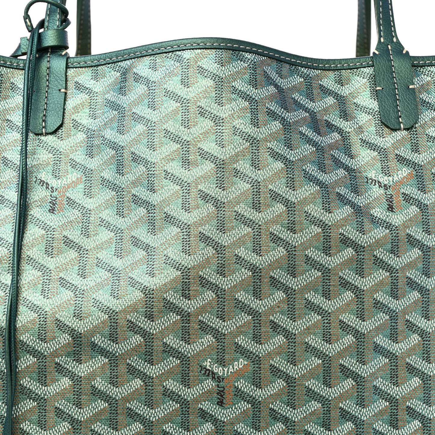Iridescent Goyardine Saint Louis GM Pearly Green