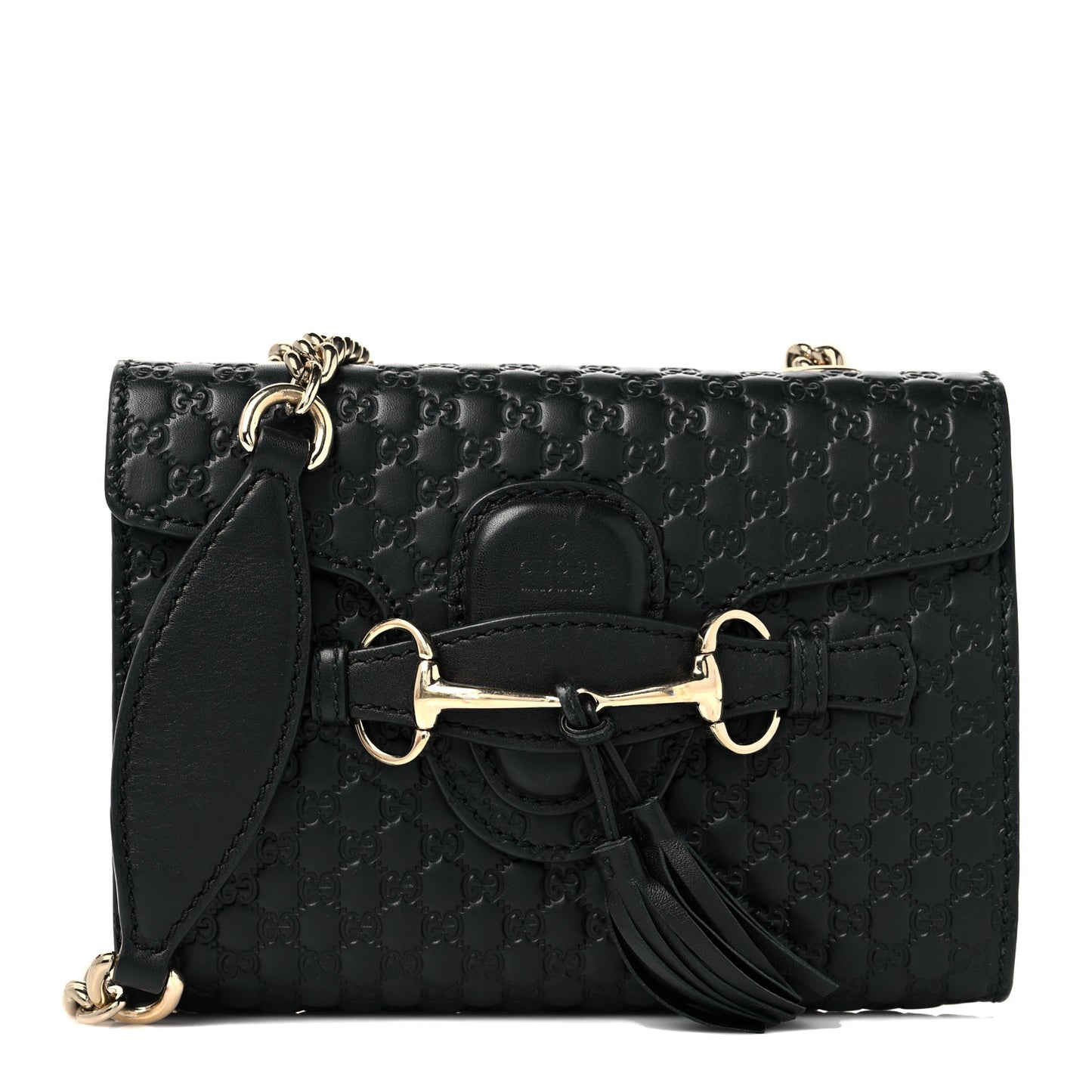 Microguccissima Mini Emily Shoulder Bag Black