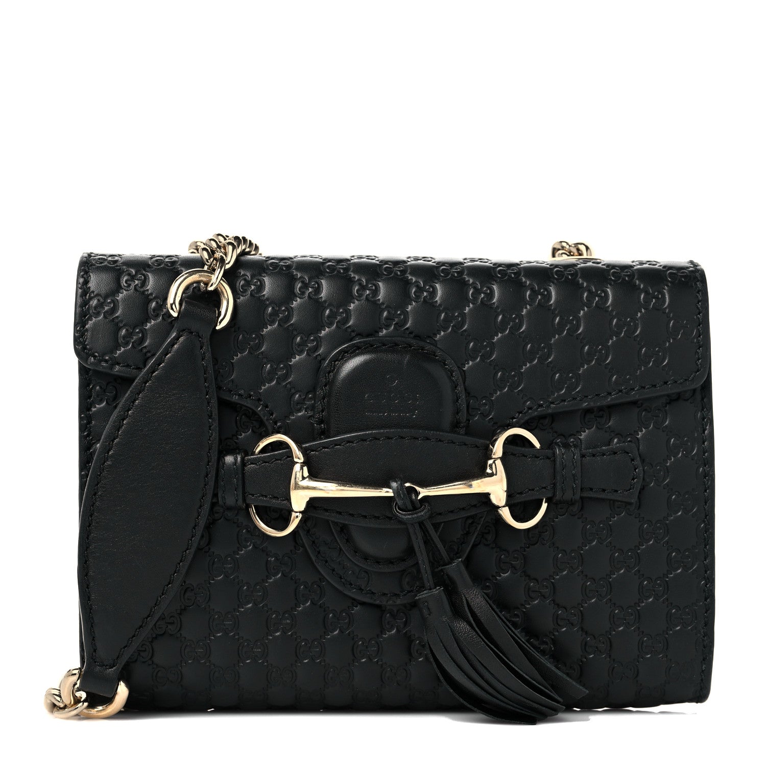 Gucci Microguccissima Mini Emily Shoulder Bag Black 1 of 10