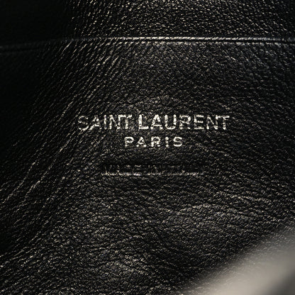 Saint Laurent Grain De Poudre Matelasse Monogram Mini Lou Camera Bag Granite 6 of 10