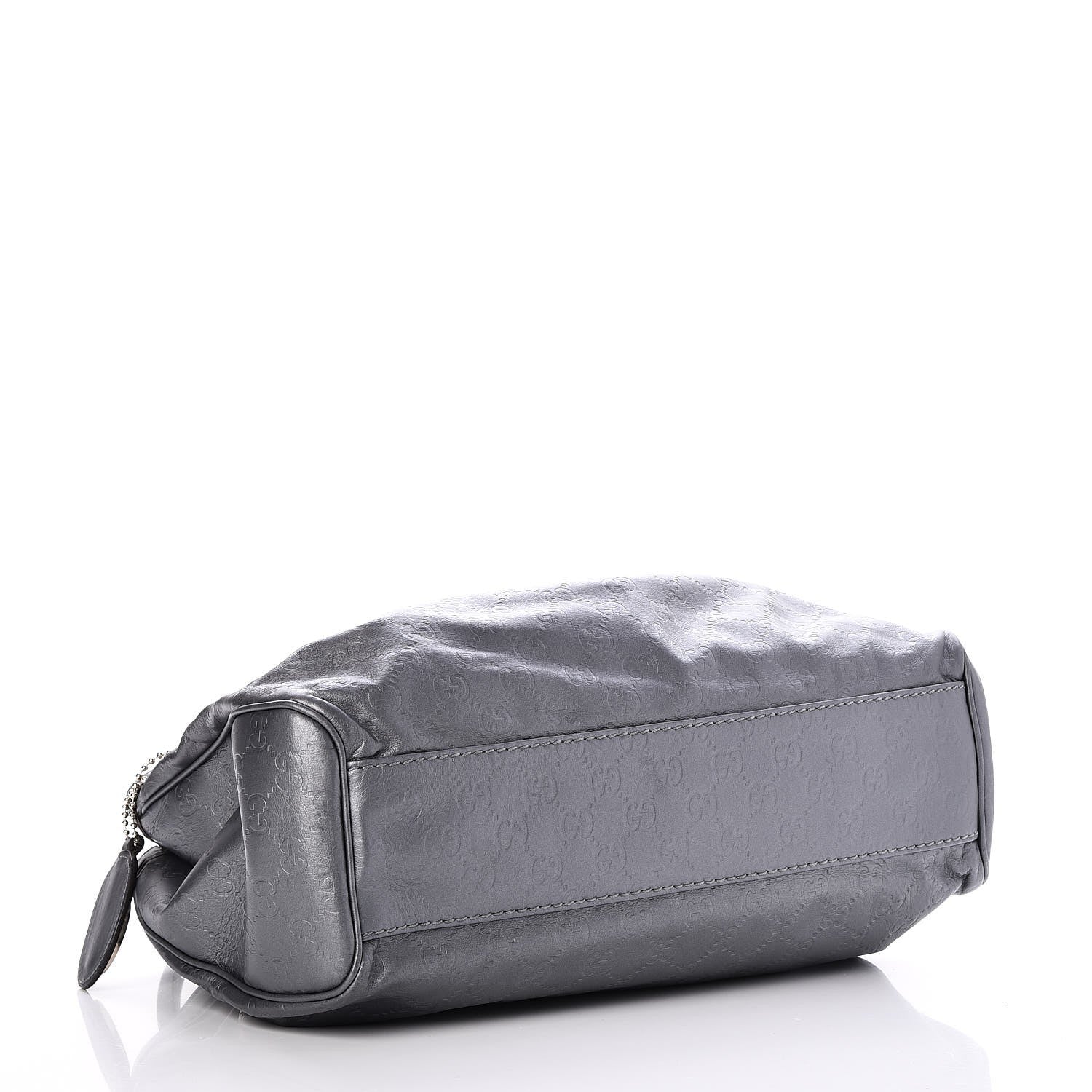 Gucci Guccissima Medium Sukey Tote Dark Silver 4 of 7