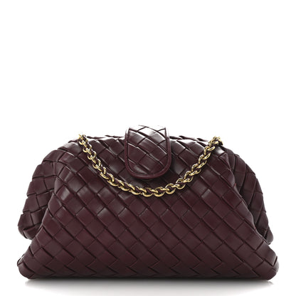 Bottega Veneta Nappa Intrecciato Teen The Lauren 1980 Clutch With Chain Barolo 1 of 11