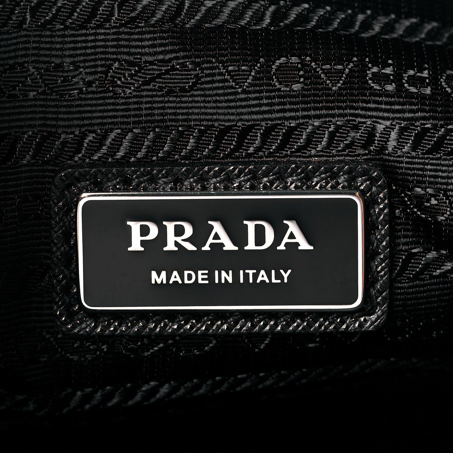 Prada Saffiano Travel Pocket Zippered Shoulder Bag Black 8 of 10