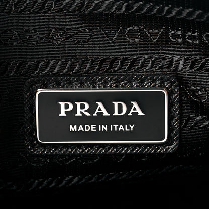 Prada Saffiano Travel Pocket Zippered Shoulder Bag Black 8 of 10