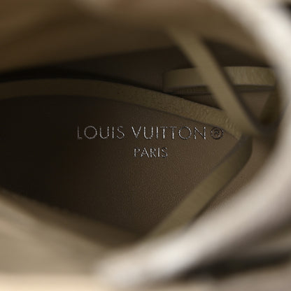 Louis Vuitton Suede Calfskin Monogram Laureate Platform Desert Boots 37 Taupe 8 of 8